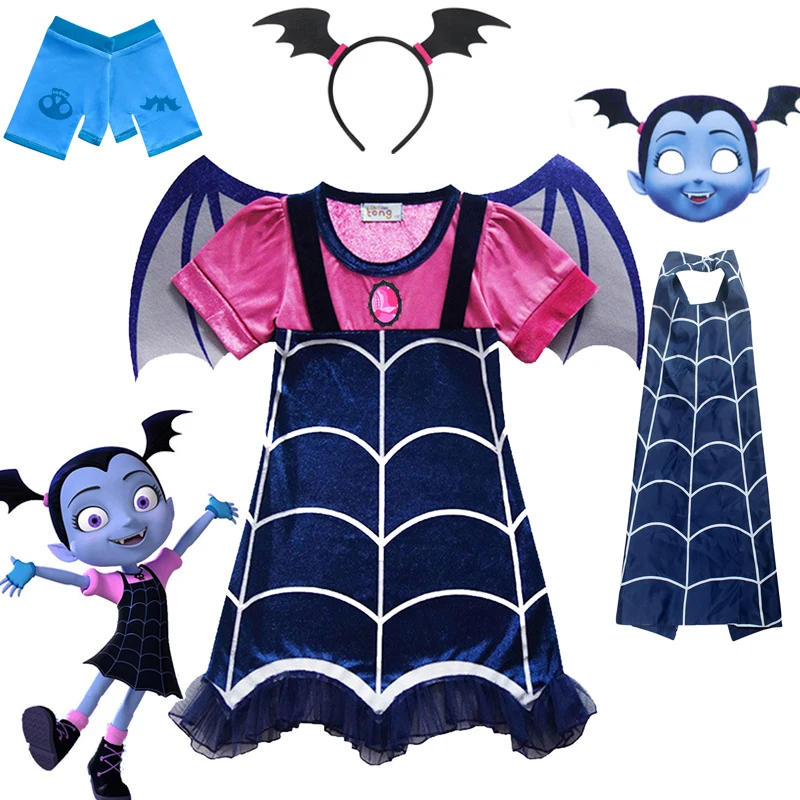 

Vampire Costumes Kids Halloween Carnival Party for Christmas Kids Cosplay Costume Birthday Dresses For Girls Gift