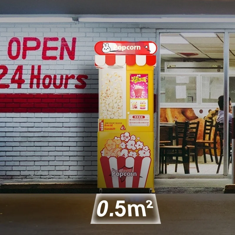 Popcorn Vending Machine, Intelligent Unmanned Self-service Popcorn Vending Machine, Retail Vending Machine, Vending Machine