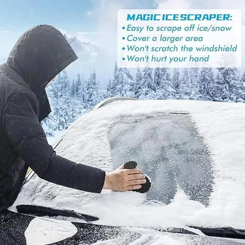 Car Window Windshield Magic Ice Scraper Snow Shovels Oil Funnel Snow Remover Shovels Cone Deicing Ice Scraper Winter Accessories