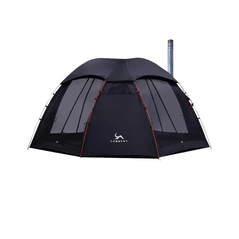 Carpas Para Camping Outdoor Spherical Self-Standing Cross Pole Outdoor Rain-Proof Beach Portable Camping Dome Tent