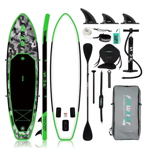 Stand Up Paddle Board Surfboard Inflatable Stand Up Paddling Board Surfing Sup Board Max Load 330 Pounds with Accessory