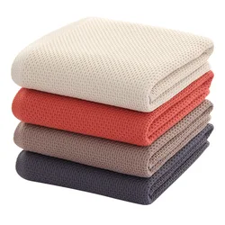 Honeycomb Waffle Cotton Towel for Aldult Super Absorption Soft Waffle Bath Towel , Buy 2 Bath Towels Get 1 Free Hand Towel