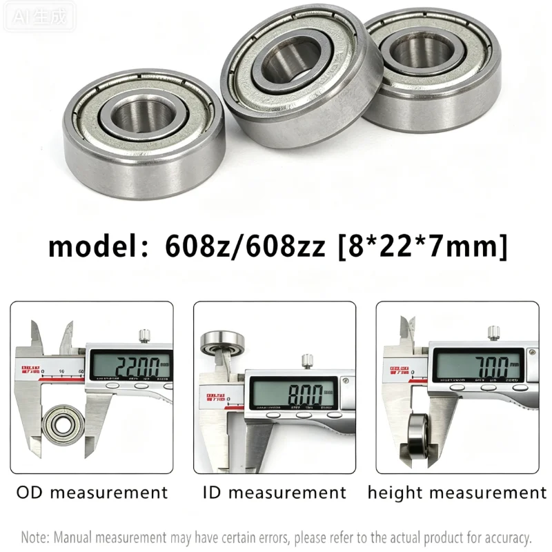 1-150pcs Miniature Bearings 685zz 608z Silent Small Bearing Deep Groove Mini Ball Bearing Carbon Steel for Skateboard Scooter