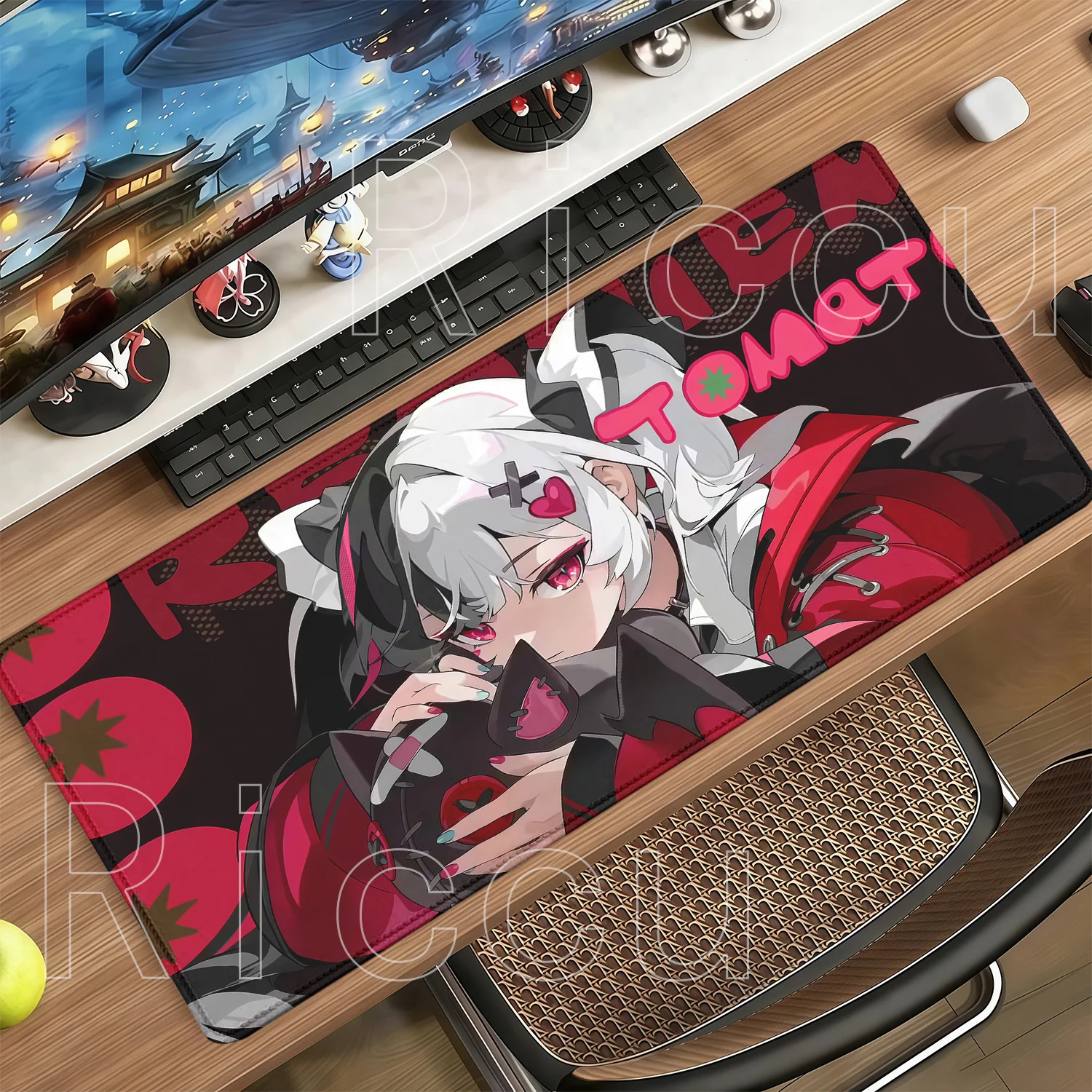 Lacrimosa NTE Neverness To Everness Anime Girl Mouse Pad Non-Slip Rubber Office PC Gaming Mousepad HD Printing Overlock Desk Mat