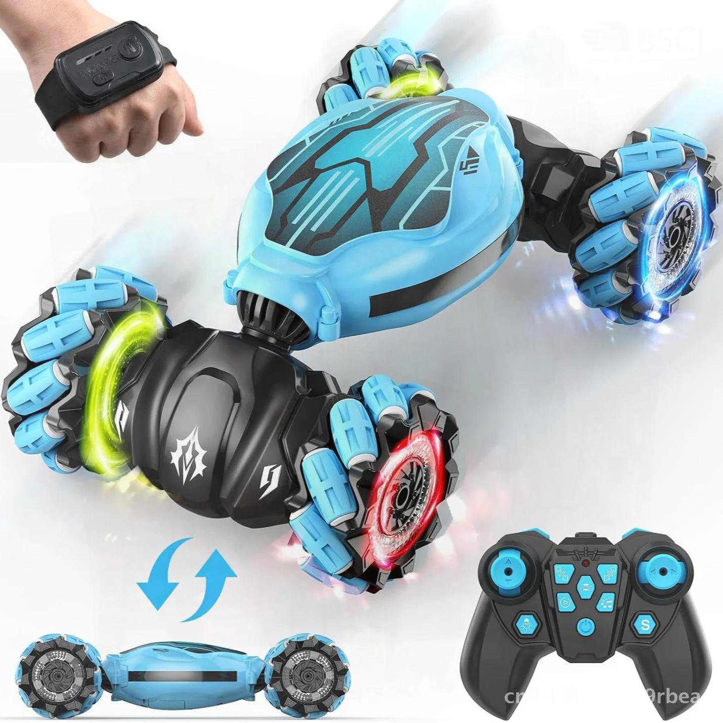 Double-Sided Drift Stunt Car Remote Control Four-Wheel Drive Off-Road Vehicle Gesture Induction Twist Design for Children's Toy