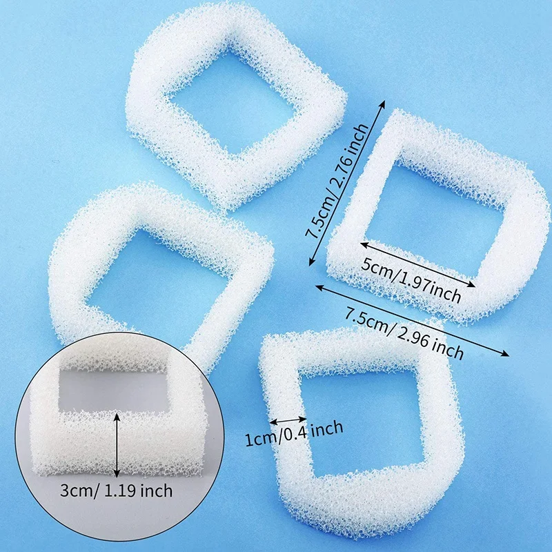 고양이 및 개 워터러용 교체 폼 필터, 반려동물 워터러 폼 프리 필터, 드링크웰과 호환, 48 개