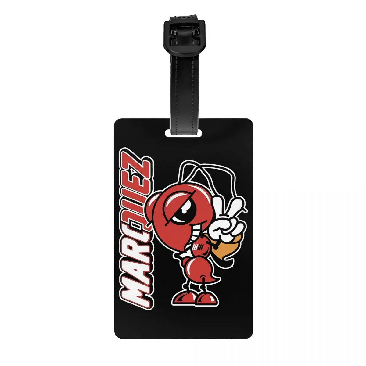 

Marquez Luggage Tag for Suitcases Cute Motorcycle Racing Baggage Tags Privacy Cover ID Label