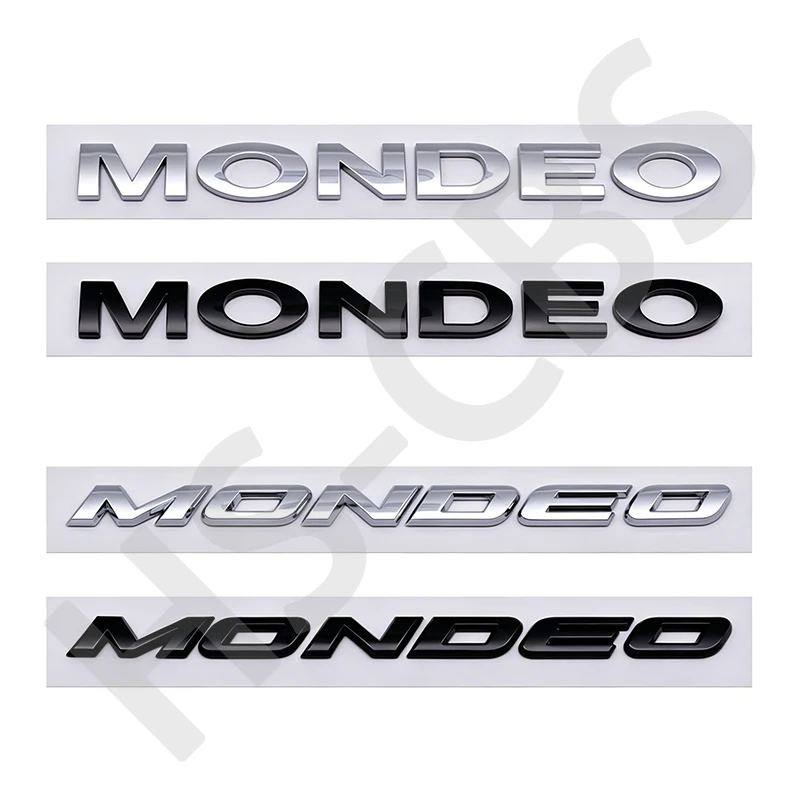3D ABS MONDEO Logo Letter Emblem Car Sticker MONDEO Car Rear Trunk Badge Decal Sticker Car Exterior Styling Accessories