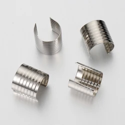 100Pcs Cord String Tube Crimping End Caps Fastener End Rope Clip for DIY Jewelry Making Braid Rope Bracelet Findings Supplies