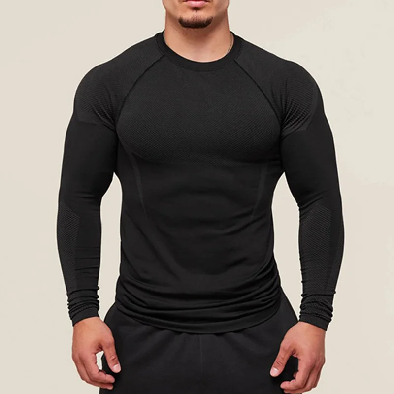 

2025 Men's Ice Silk Quick Dry T Shirt High Elastic Breathable Fitness Running Short Sleeve Summer Workout Casual fitted tops