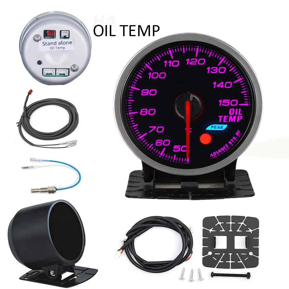HA Zubehör Auto-Anzeige Standalone-Anzeige 60MM Def I BF Style Wassertemperatur Öltemperatur Öldruck Drehzahlmesser RPM Abgastemperatur Ladedruck Turbo AFM – Detail 10