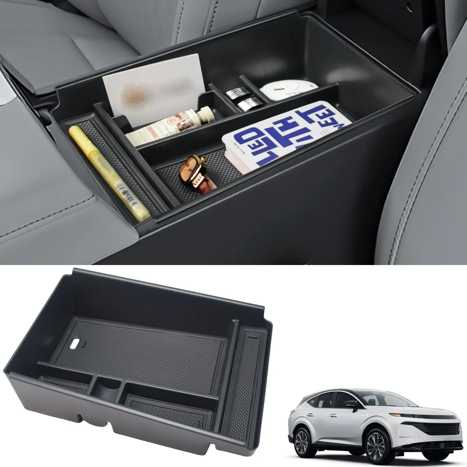 

Armrest Storage Box For 2025 Nissan Murano SV/SL/Platinum Accessories Interior Center Console Organizer Car Strorage Accessories