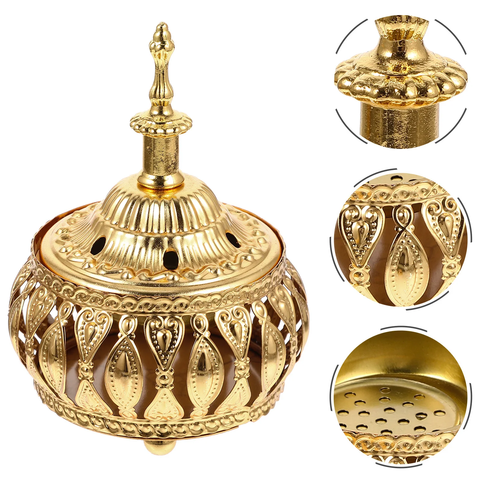 

Creative Iron Incense Holder Multi-Function Jewelry Organizer Exquisite Workmanship Mysterious Accessories