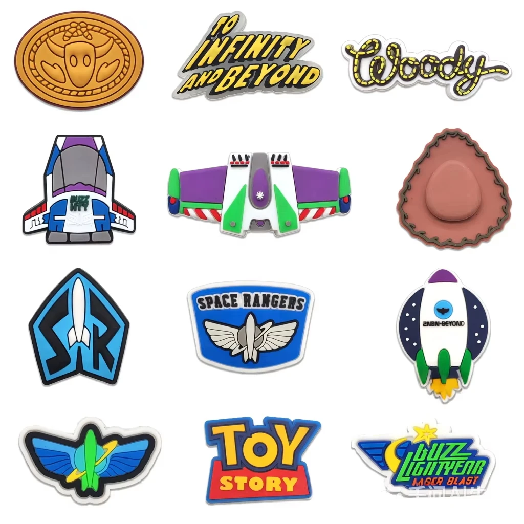 MESUCA 40pcs toy Story Set series Shoes Charms 3D Shoe Buckles DIY Decorations for Sandals & Beach Bags Fashion PVC Accessories - view 4