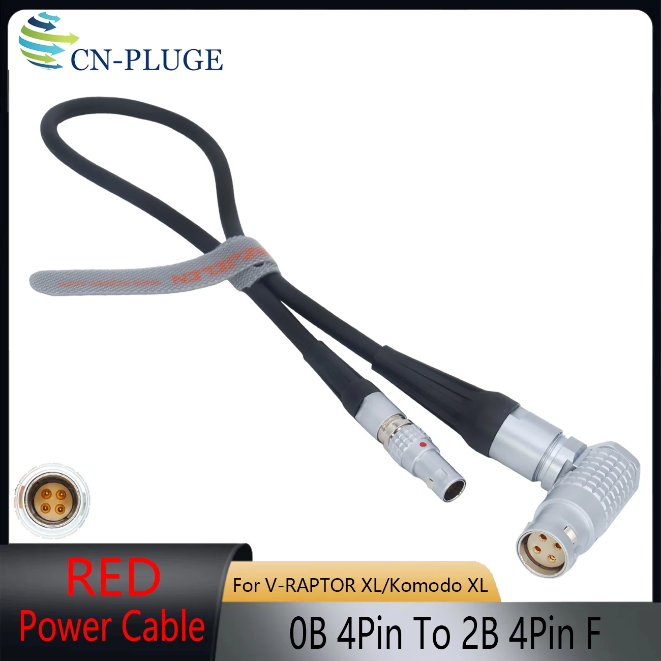 MotoCrane Titan LT PTZ 0B4Pin 26V To 2B 4Pin Female Power Cable For RED V-RAPTOR XL Camera