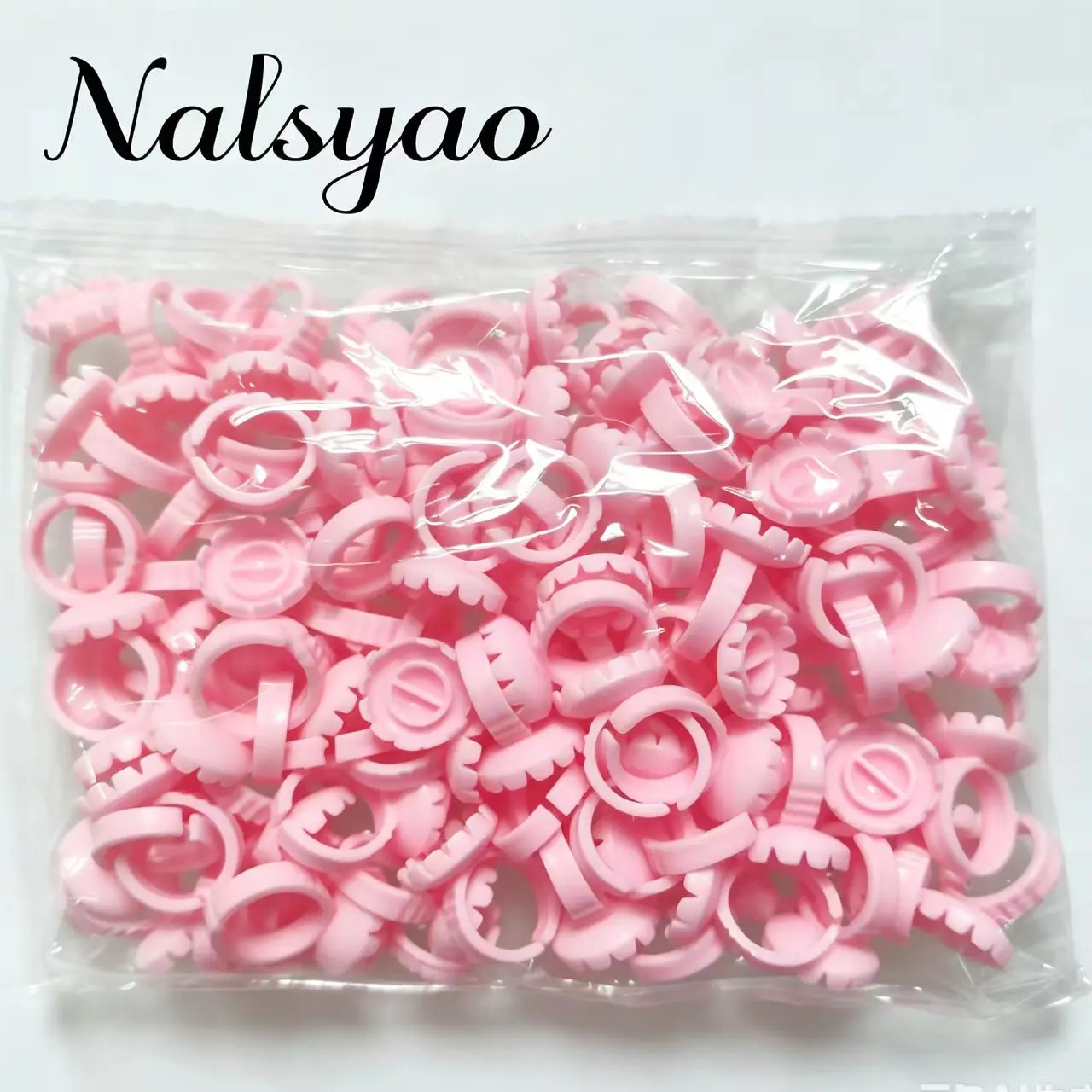 CNK 100PCS Wimpern Kleber Fan Tasse Ringe Halter Container für Wimpern Verlängerung Tattoo Pigment Tasse Lash Werkzeug Zubehör Liefert – Detail 2