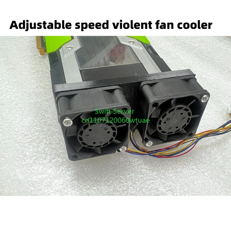 

P40 accelerated deep learning AI large model professional computing graphics card GPU + violent fan radiator