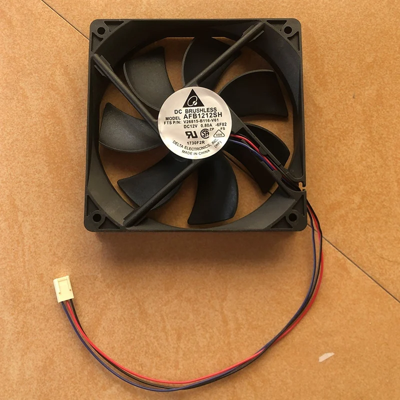 Cooler Fan AFB1212SH 12025 DC 12V 0.80A Cooling Fan 120X120x25mm Double Ball Bearing 3400 Rpm 113Cfm Fan For Mining