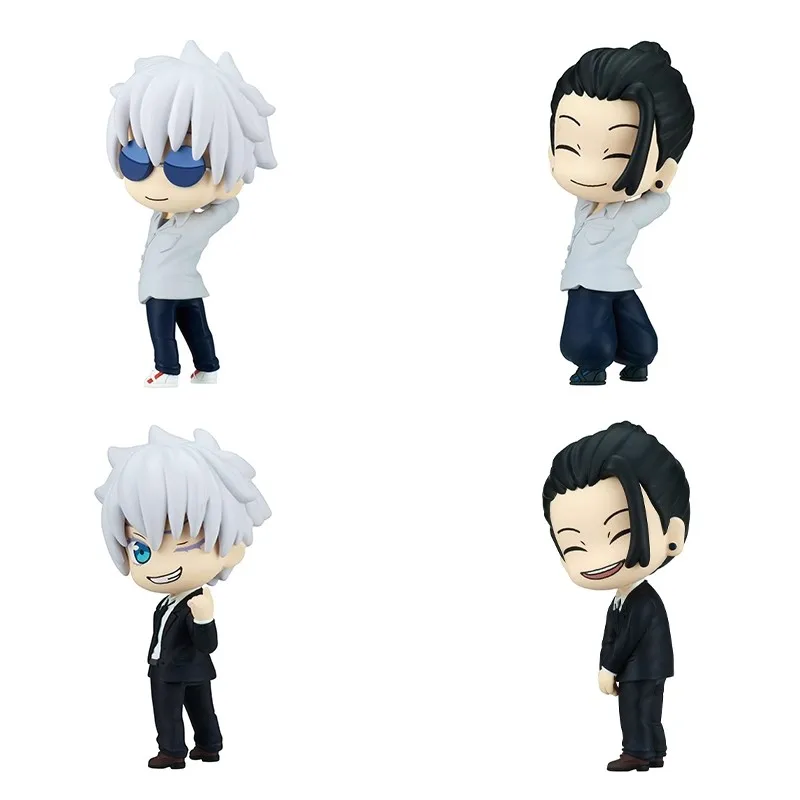 TOMY Original 4 Uds Gashapon Gojō Satoru figura de acción JUJUTSU KAISEN juguetes para niños regalo adornos de modelos coleccionables