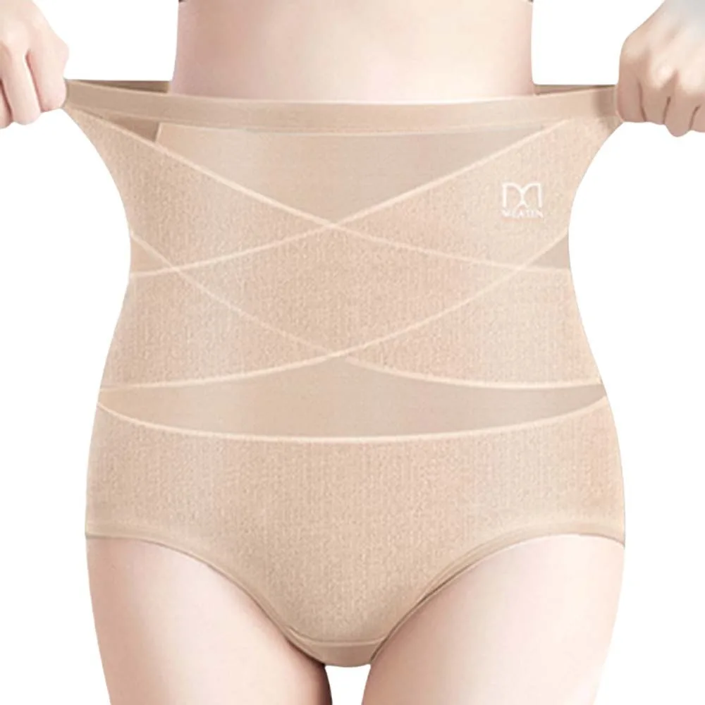 

High Waist Postpartum Body Shaper Shapewear Cotton Seamless Underpants Belly Contracting Waist Trainer Tummy Control Underwear