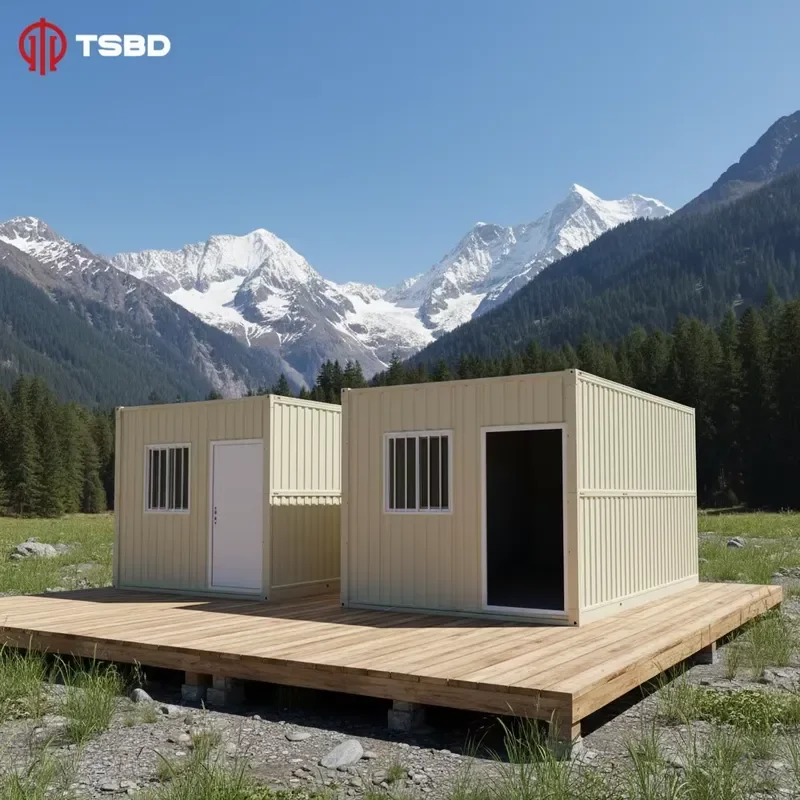 Easy Installation 20Ft Fold Out Flatpack Prefab Homes Tiny Foldable House Folding Container Houses