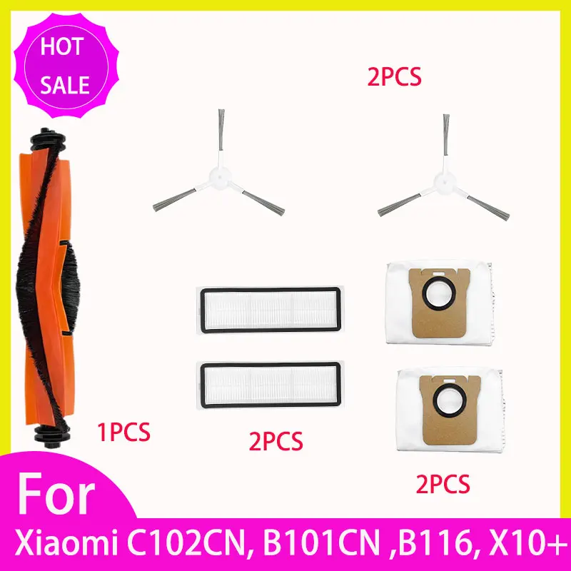 Voor Xiaomi Mijia Omni 2 C102cn, B101cn, B116, X10 + Vervangende Onderdelen Accessoires Hoofdborstel Filter Dweil Stofzak