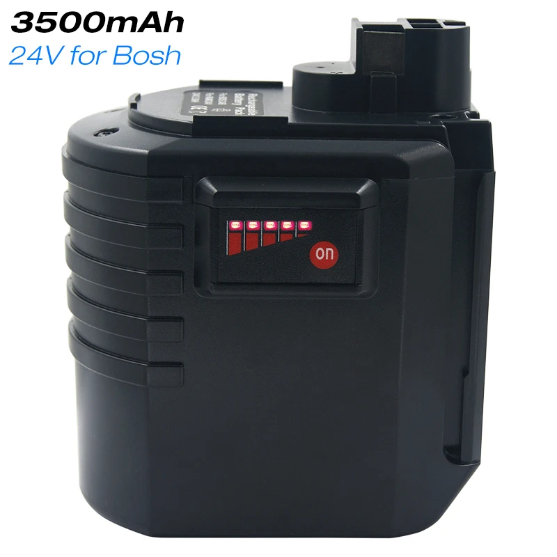 24V 3500mAh Ni-mh Rechargeable Battery for Bosch BAT019 BAT020 BAT021 GBH 24VRE GBH 24VFR GBH 24VSR Cordless Drills