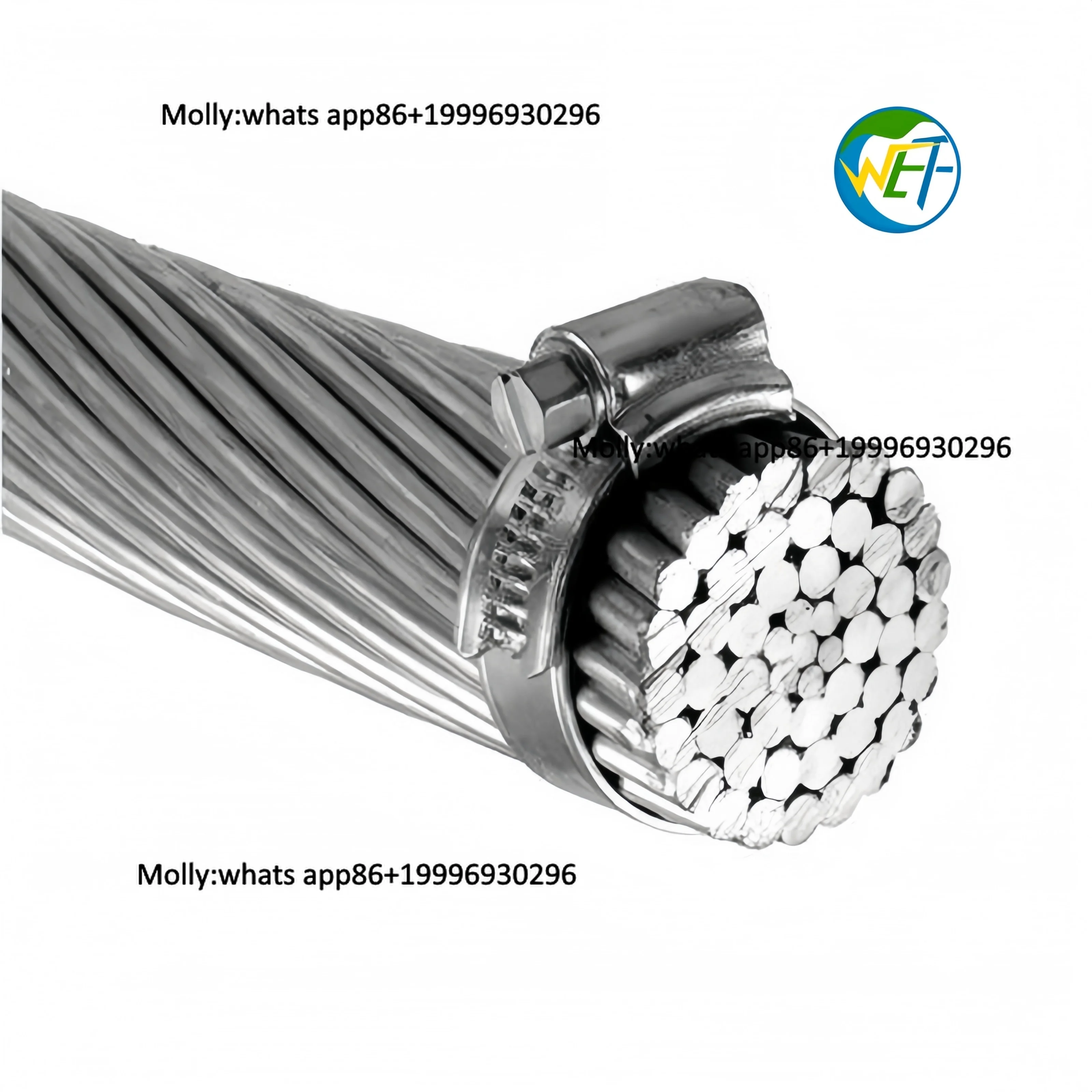 ACSR Cable AWG\ASTM\BS Over Head Power Line Aerial Power Line Aluminium Conductor for 11Kv to 230KV Power Transmission Line