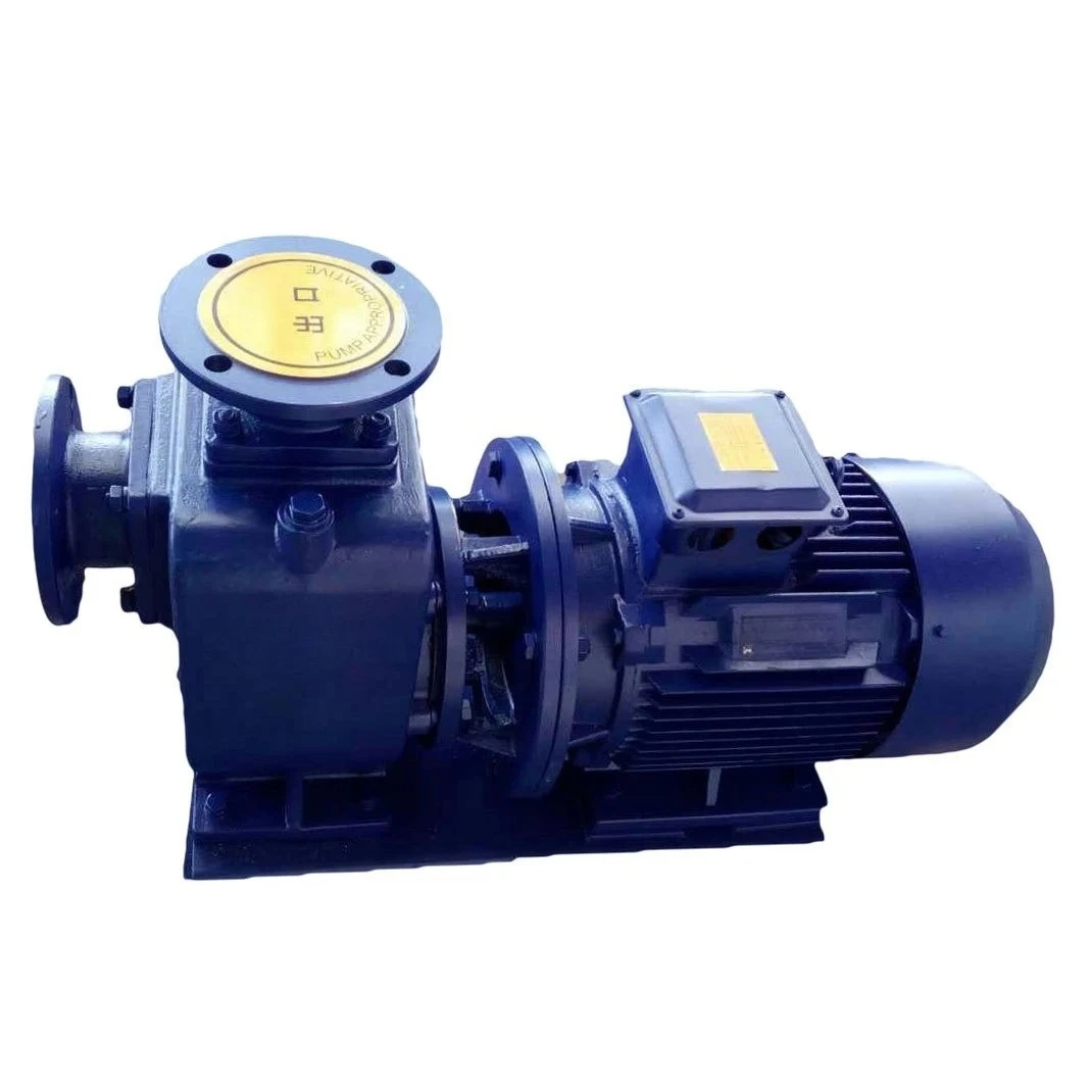 Non-clogging self-priming sewage pump