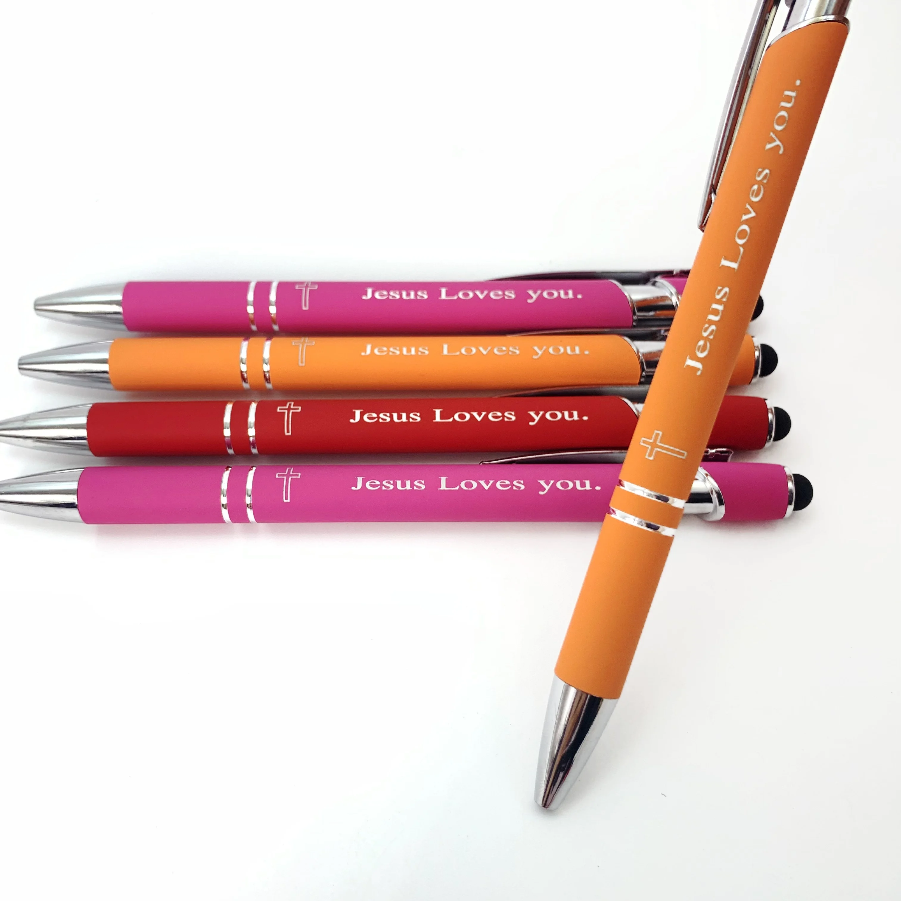 

9PCS Faith Inspired Retractable Metal Ballpoint Pen with Color 9 Faith Inspired Retractable Metal Ballpoint Pen