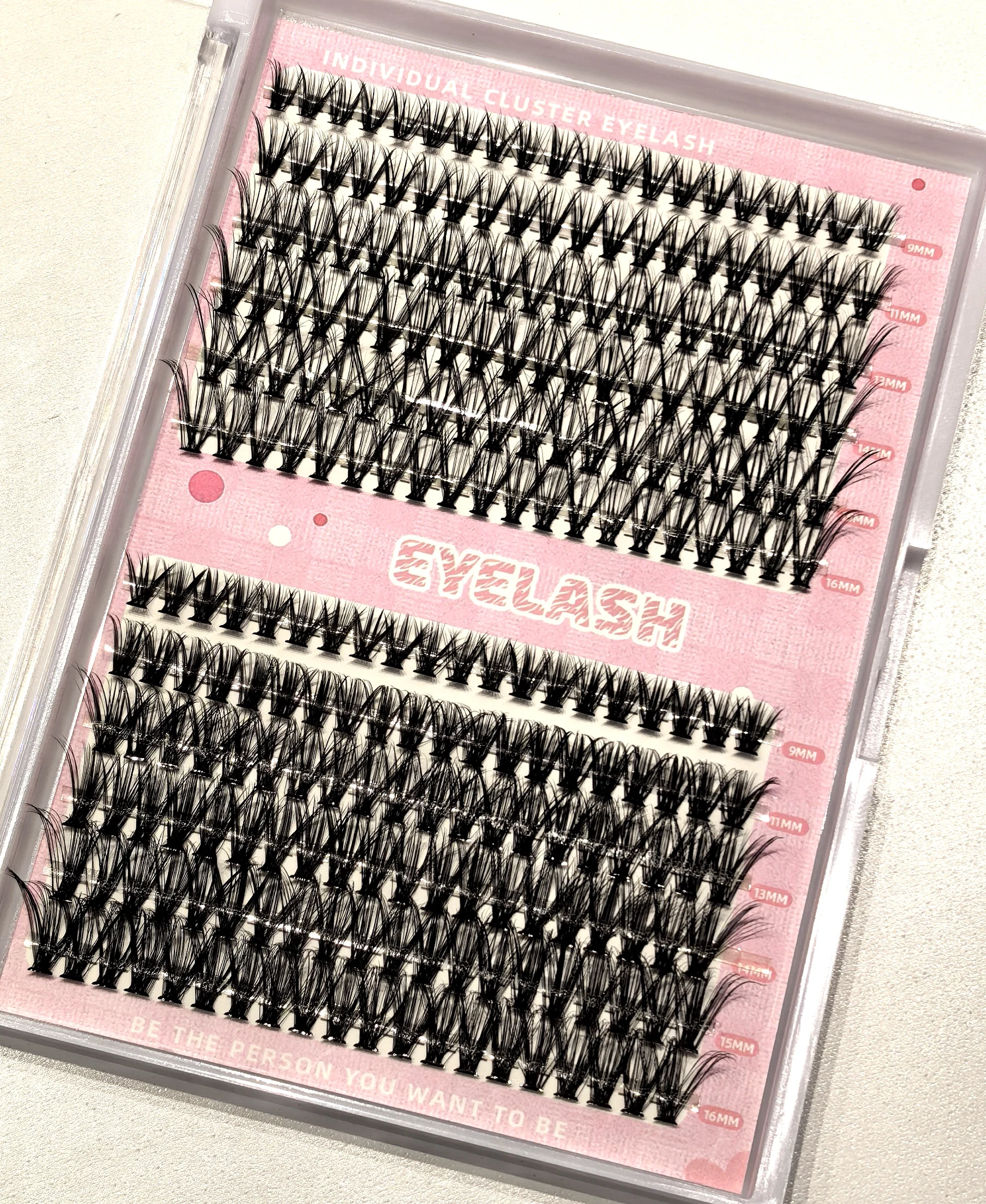 Tbestt DIY Lash Segment Clusters Eyelash 40D 60D 100D Silk Individual Cluster Volume Lashes Clusters Eyelashes Extensions