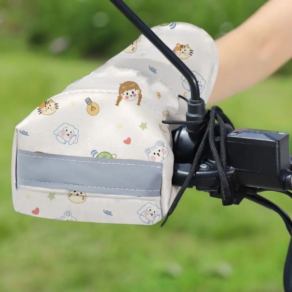 Breathable Electric Vehicle Sunscreen Gloves Windproof Waterproof Motorcycle Handlebar Gloves Anti-Sun Anti-UV Handles Protector