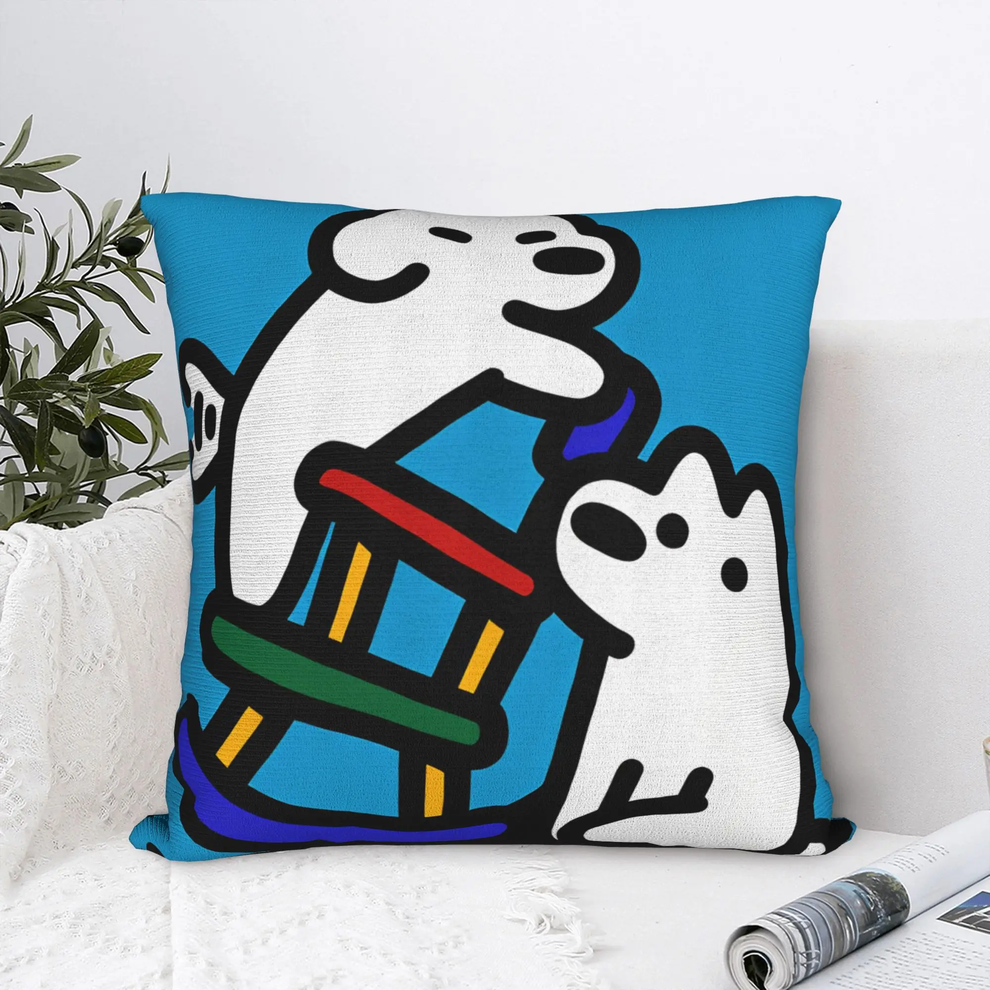 Pillow Cover Cute Puppy Memes    Kawaii Pillow Case For Sofa Car Home Decor Pillowcases
