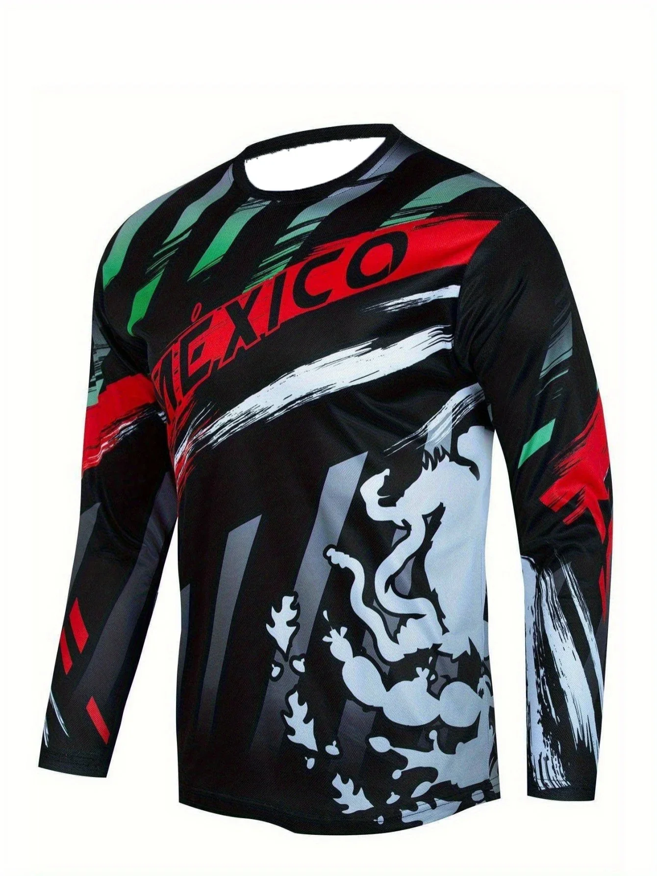 Maillot de Ciclismo Transpirable para Hombre, para Bicicleta de Montaña, Enduro, Motocross, MTB, de Secado Rápido, para Fitness