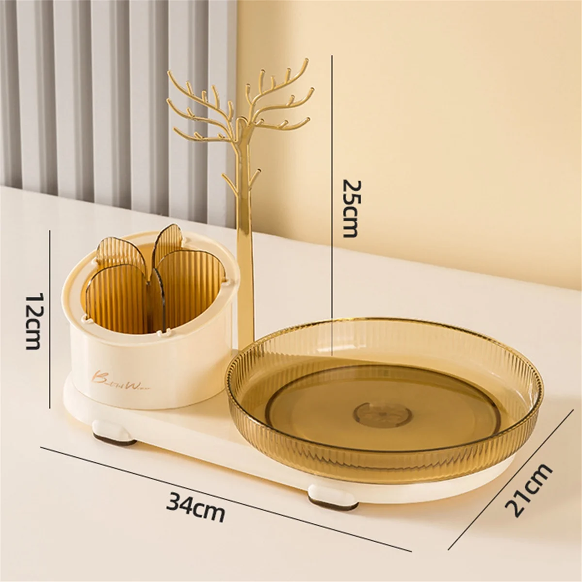 

Высокое качество 360° ° Вращающийся органайзер для макияжа, вращающаяся косметическая витрина большой емкости для туалетной косметики,