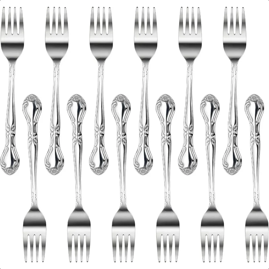 

58666 Вилка для салата из нержавеющей стали 18 0,2 дюйма, набор из 12 шт.