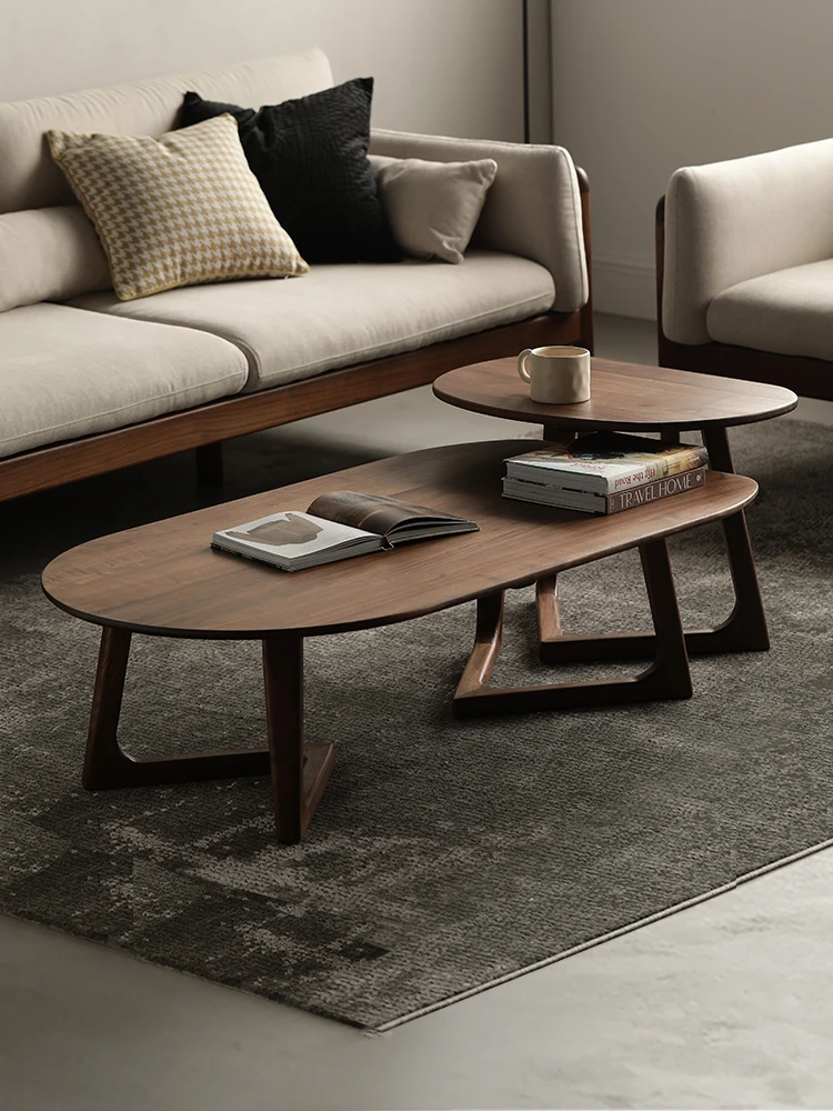 Coffee Table Modern Simple Size High and Low Combination Side Table Special-Shaped Coffee Table