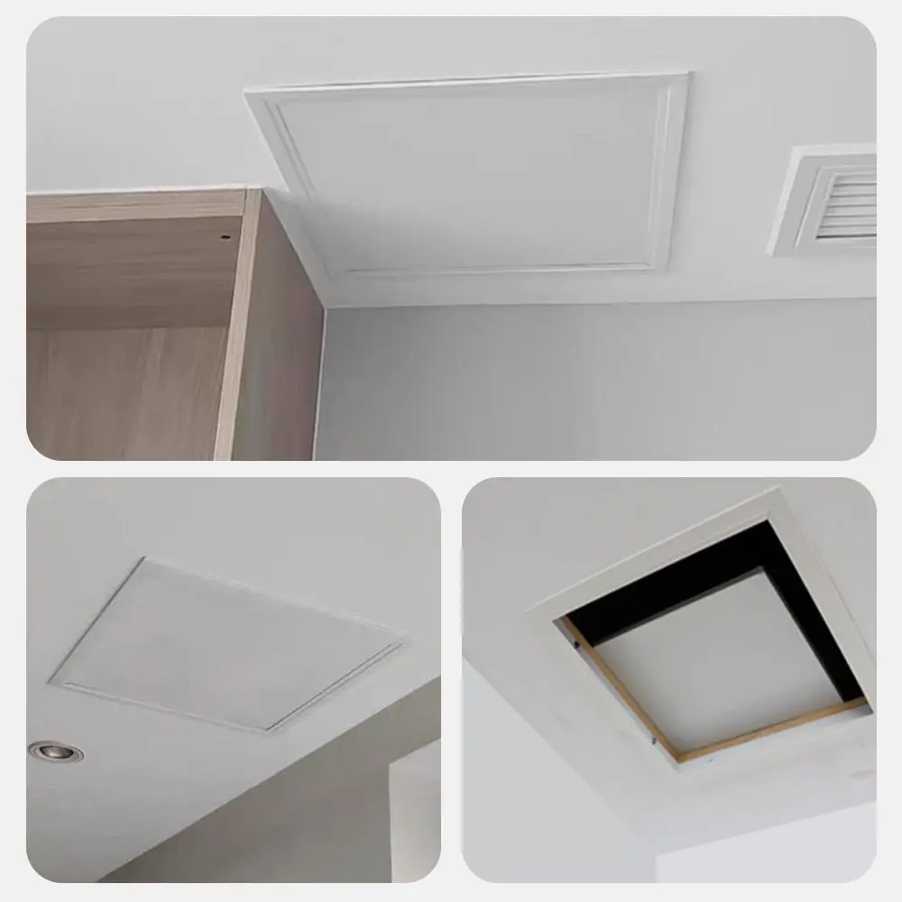 Aluminum Alloy Access Panel Easy-Snap Opening Flush Inspection Hole Removable Inspection Port Wall Ceiling Hole Cover Universal