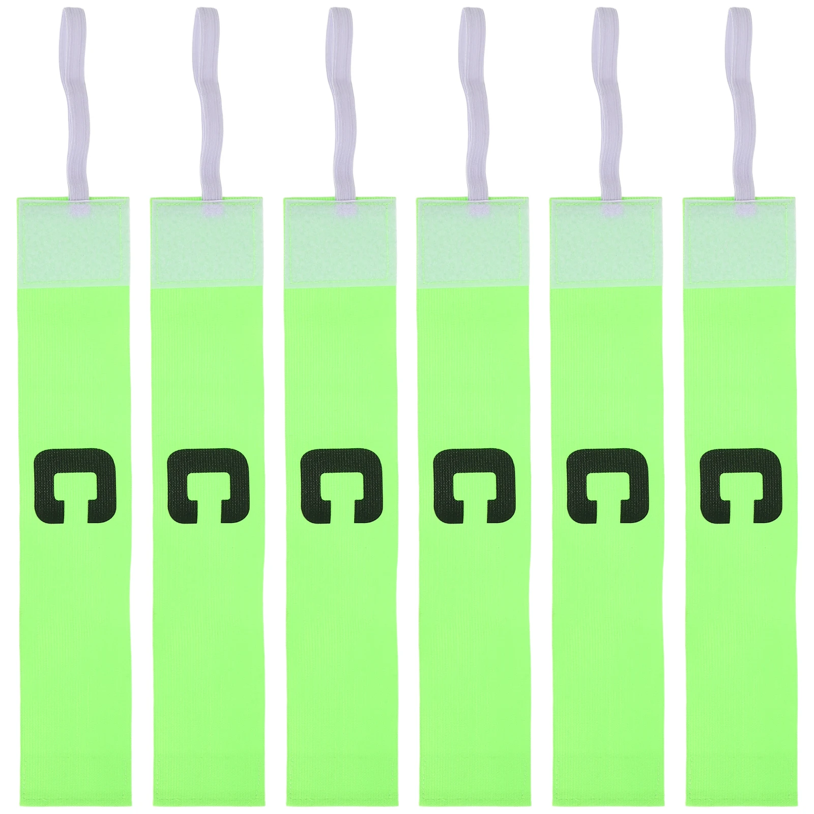 

6 Pcs Football Captain Armband Captains Captain's Soccer Elastic Bands Polyester Armbands Child