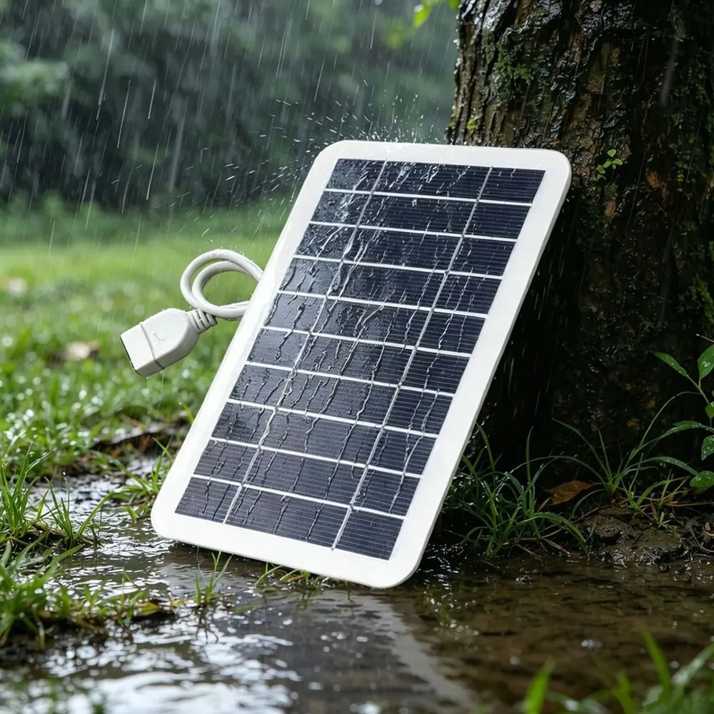 Solar Charger 5V 2W USB Outdoor Gear For Hiking Camping Phone Charging Sustainable Energy Supply Tool