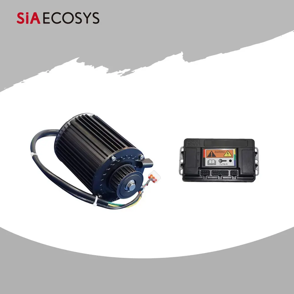 

QSMotor 1000W 72V Mid Drive Motor Kit EM50-4SP Controller + Belt/Sprocket Drive Option for 55KPH Max Speed Electric Scooter