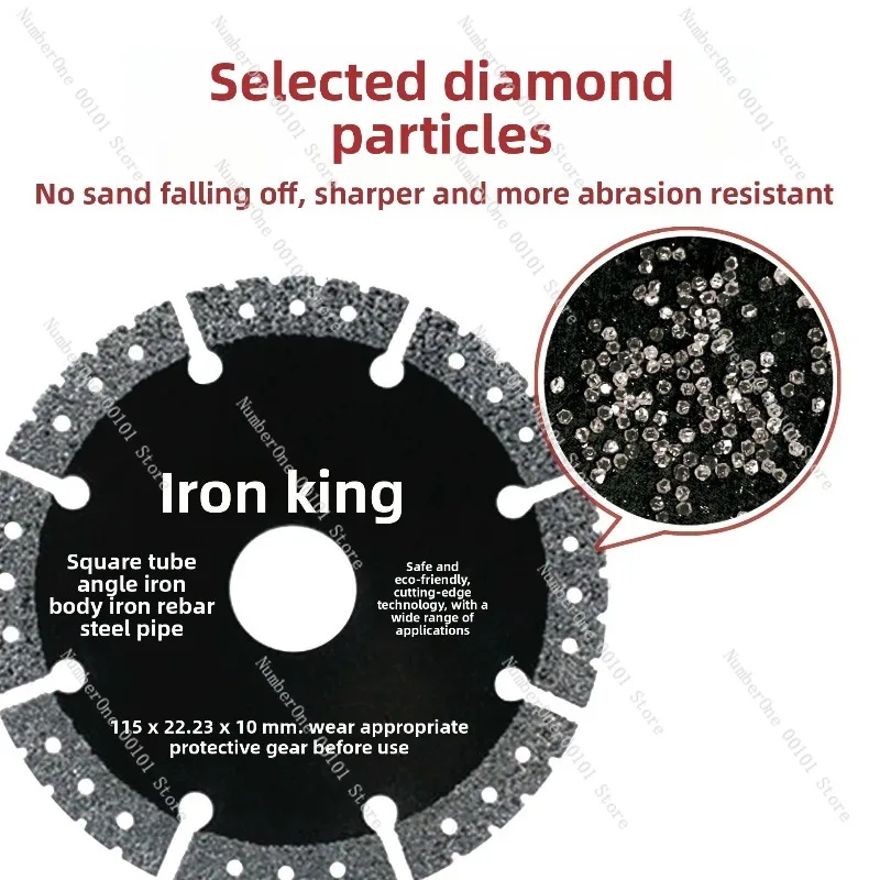 Brazed Diamond Cutting Disc for Angle Grinder Stainless Steel Metal Alloy