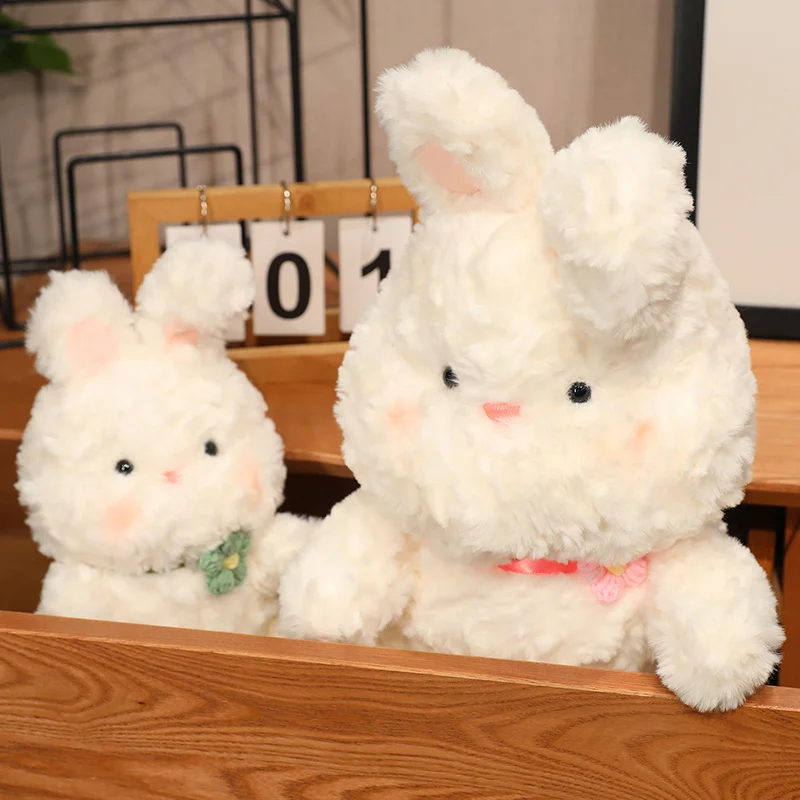 

Kawaii Long Ear Milk Fluffy Rabbit Plush Toys Soft Stuffed Animals Cute Cartoon Bunny Baby Accompany Dolls for Girls Kids Gifts