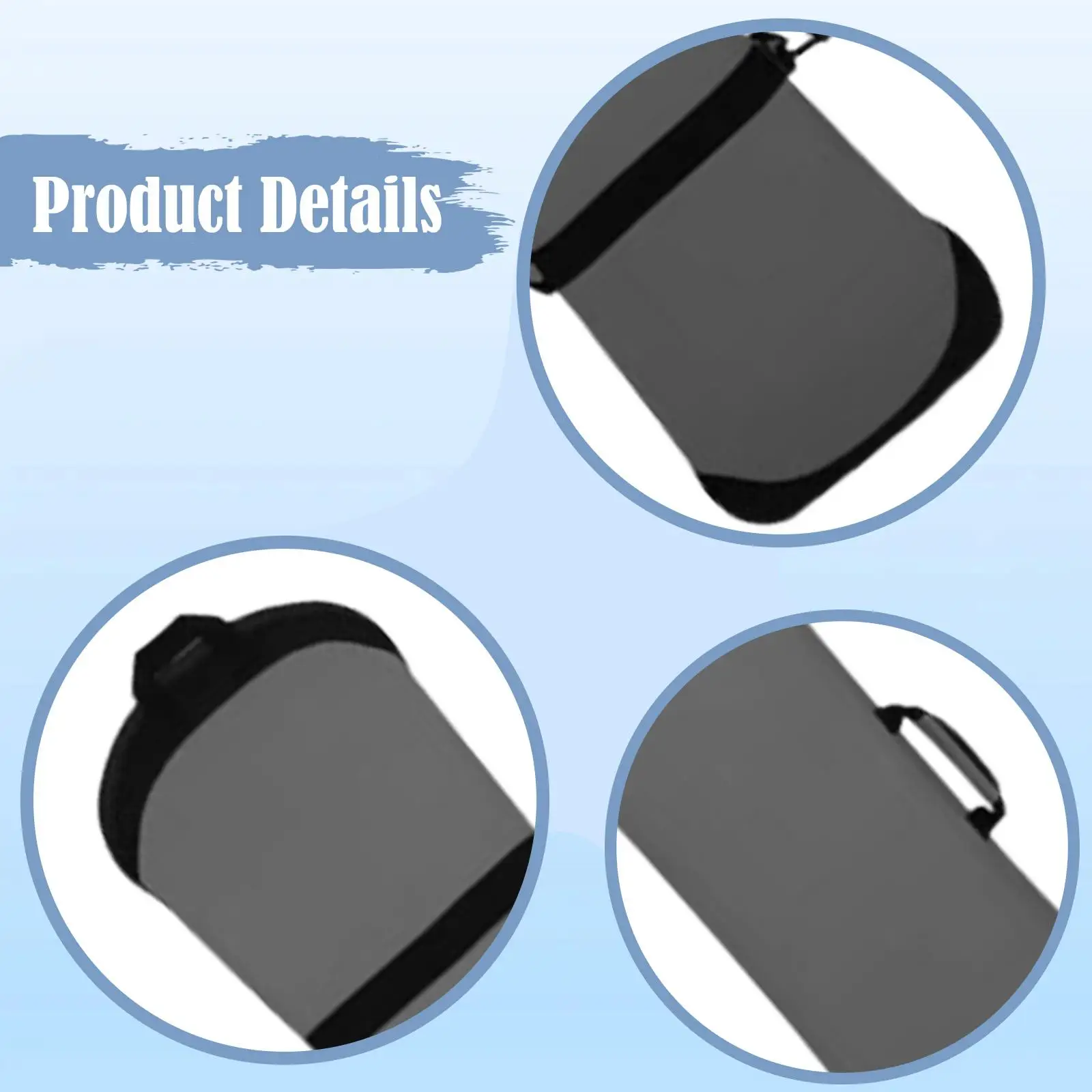 غطاء للأكمام على الجليد قابل للتعديل مع ملحقات المقبض مع حزام كتف وحقيبة سفر للتزلج على الجليد