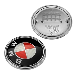 Car Hood Emblem, 82mm 74 mm mit Stiften, Kofferraum -Emblem für E39 E46 E90 E60 F10 F11 F20 F30 F34 F01 G20 G21 G31 G61 X1 X1 X5 X7 8 Hauptverkaufshandschuh X11 Blackout - №8