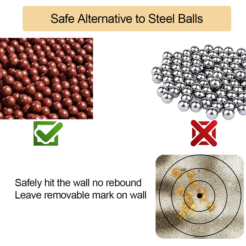100Pcs Slingshot Practice Ammo Hard Mud Ball 8-9mm Outdoor Hunting Dedicated Environmental Health of Slingshot Be Applicable