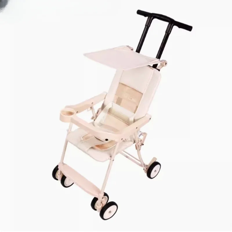 Ultra Light Baby Pram, Foldable Umbrella Stroller, Compact Travel Pushchair, Portable Baby Cart for Convenient Strolling