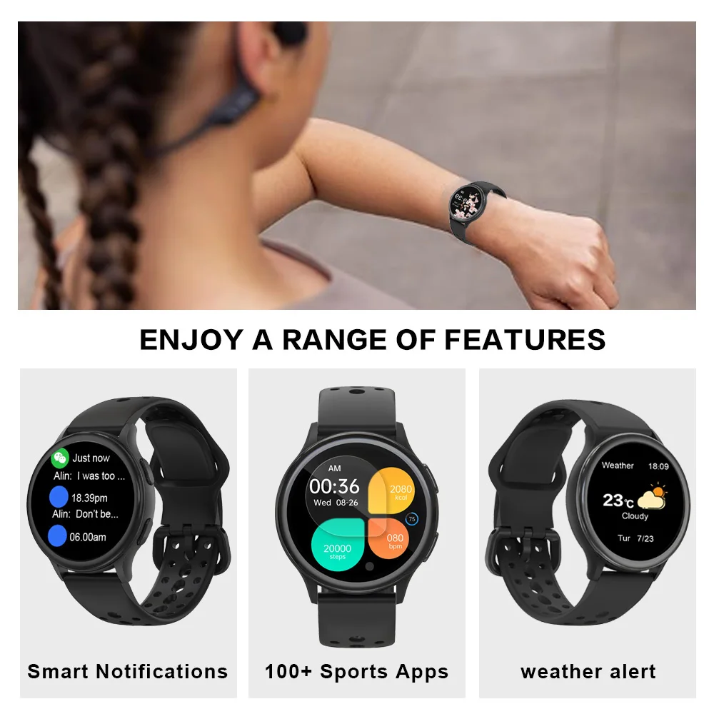 Smart Watches for Women [400+Watch Faces/Calls/Female Health], 1.27