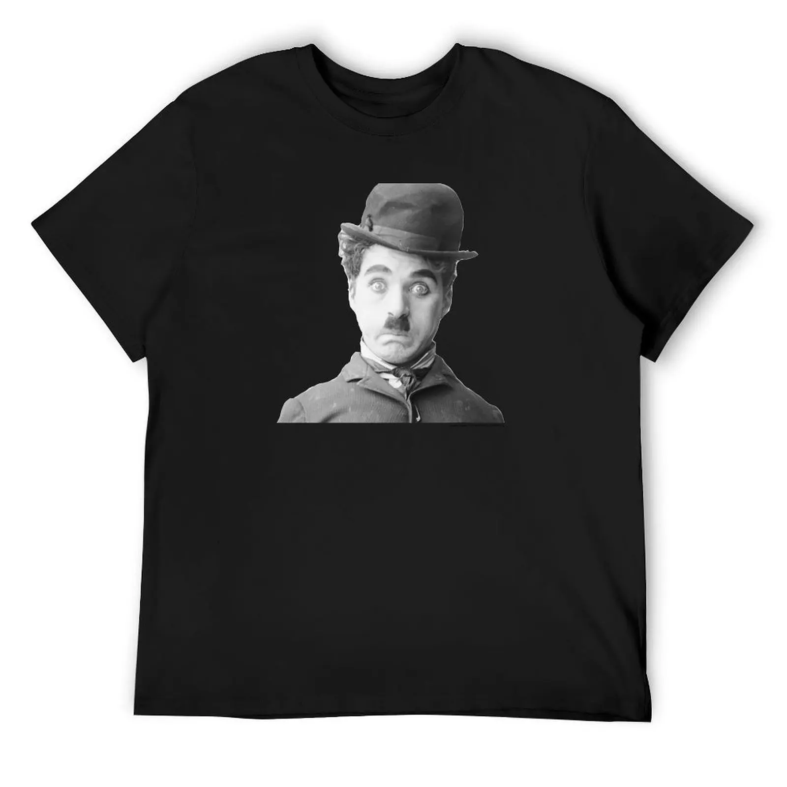 Charlie Chaplin - The Tramp - Puffed Cheeks T-Shirt oversizeds vintage anime shirt summer top oversized graphic tee men clothes