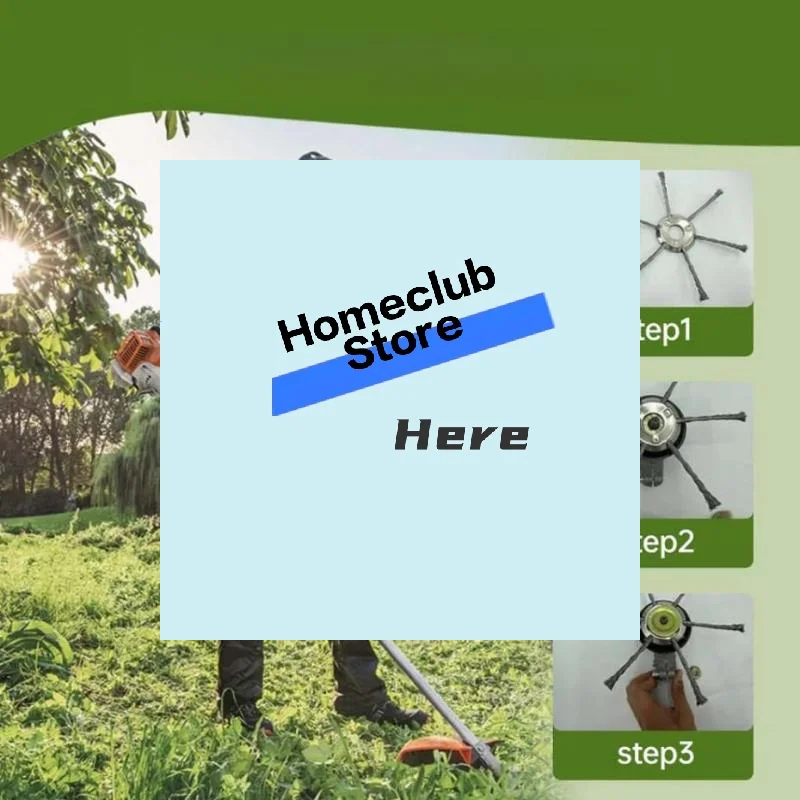 Weed Removal Wheel Lawn Mowers Universal Parts 7/8/9-inch Lawn Mower Steel Wire Weed Trimmer Head Rust Removal Wheel【Homeclub】